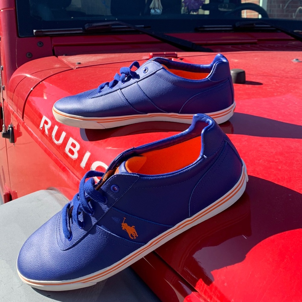 Blue Hanford Polo Ralph Lauren tennis shoes for men